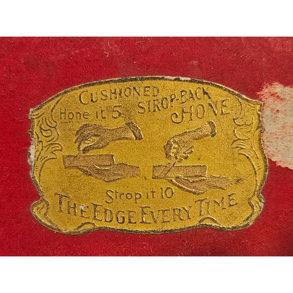 Antique Leather Strop Block It Gives Razors Sharp Edges in original box - Picture 5 of 8